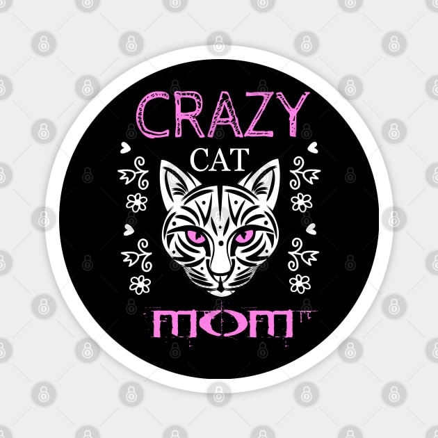 Cat mom Magnet by BC- One- Shop